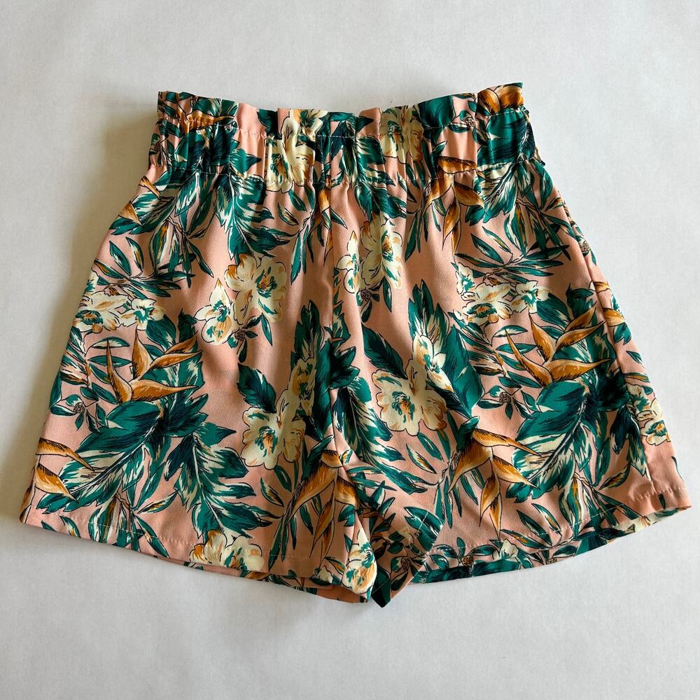 WDIRARA Girl's Tropical Print Shorts Size 12-13 NEW